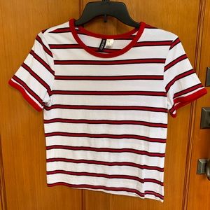 Divided Stripped T-Shirt